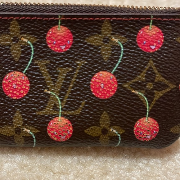Authentic Louis Vuitton Monogram Cherry Pochette Coin Purse - Picture 14 of 15